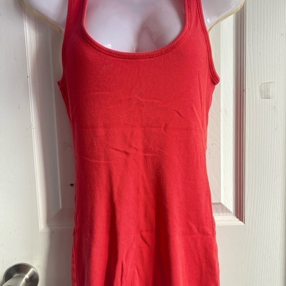 Bluenotes coral ribbed tank size Small